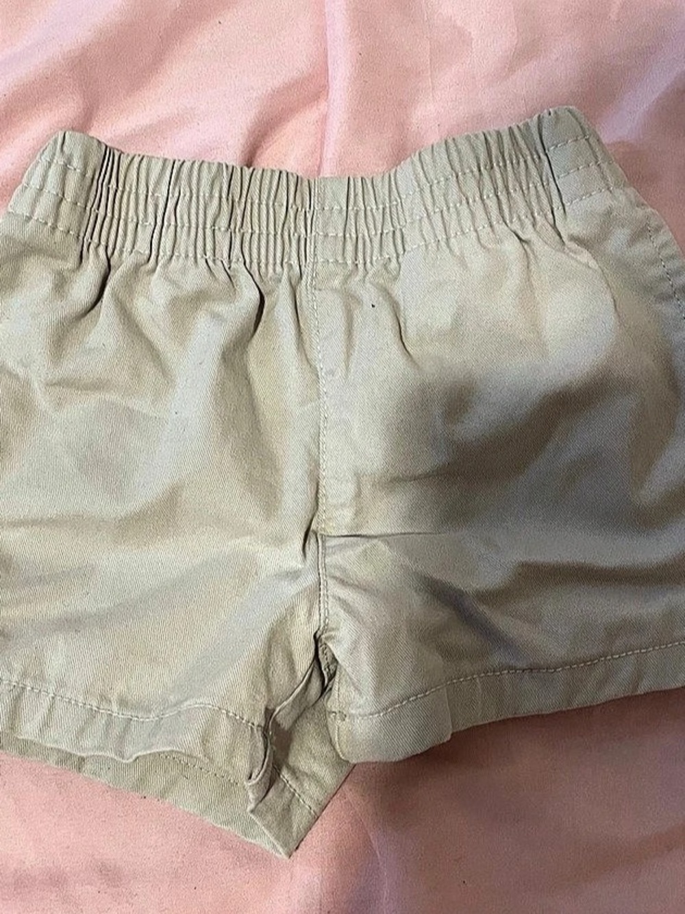 Ralph Lauren Cotton Chino Pull-On Shorts Cream Baby 6M